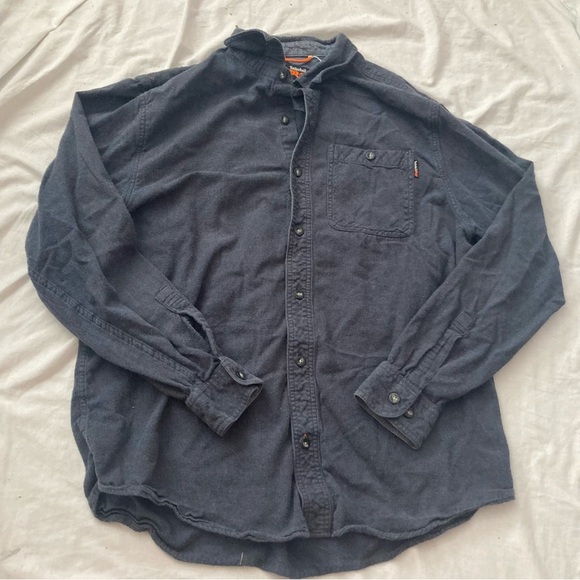 Timberland Blue Casual Button Down Shirt Size XL - Picture 1 of 3